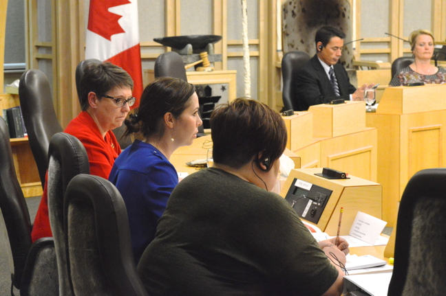 Appearing before the Standing Committee on Public Accounts, Independent Officers and Other Entities Sept. 15, Shelly McNeil-Mulak, Nunavut's representative for children and youth tells MLAs that staffing, and particularly beneficiary hiring, has been a challenge for her small office. (PHOTO BY STEVE DUCHARME)
