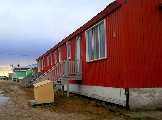 One of Cambridge Bay's oldest buildings, dating back to the 1960s, is slated to become the community's first men's shelter thanks to $450,000 from the Government of Nunavut. The eight-bed shelter, which will share the building with the community radio station, is expected to open this fall. Homeless men, as well as those escaping violence at home, will be able to stay at the shelter, operated by the Wellness Centre. (PHOTO BY JANE GEORGE)