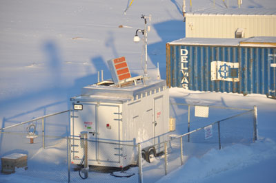 This new weather observation site in Iqaluit is a laser-based aerosol/water vapour Light Detection and Ranging (LIDAR), which allows scientists to create a more precise map the natural environment. (PHOTO COURTESY OF EC)