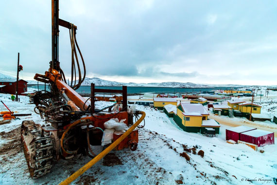 Here’s a view from the site of the future Kenojuak Cultural Centre and Print Shop in Cape Dorset, which now has a new service road. The Baffin hamlet said Nov. 17 that a national fundraising campaign has now raised more than $10 million of the $11 million required to build the new centre, which will feature more than 10,000 square feet of space for a visitors’ centre, art exhibition space and artists’ studios. Kudlik Construction Ltd. crews recently began work on the site, which will resume in April 2017. The building is expected to open in mid-2018. (HANDOUT PHOTO) 