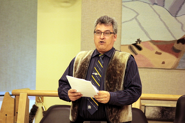 Testimony from Simeon Mikkungwak, MLA for Baker Lake, who was sent to Kivalliq Hall to attend school in Rankin Inlet in the late 1980s, helped to convince a Nunavut court that Kivalliq Hall, and the Keewatin Region Education Centre, should be officially recognized as a residential school. (PHOTO BY LISA GREGOIRE)