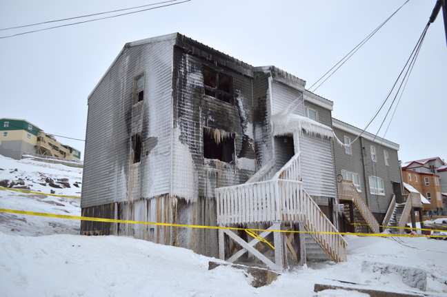 The Sunday night fire left the unit gutted and uninhabitable. 