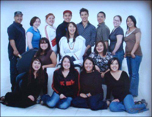 Nunavut Sivuniksavut’s graduating class of 2006-07. Rudolph, pictured in the centre row, far right, called her time at NS a turning point in her education. (PHOTO COURTESY OF S. JANCKE)
