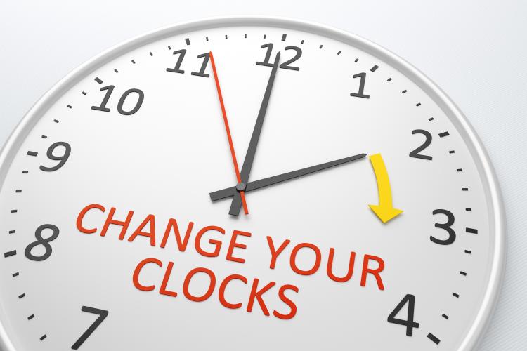 Before you go to sleep this Saturday night, move your clock forward by one hour. The change to daylight saving time takes effect Sunday, March 12 at 2 a.m.