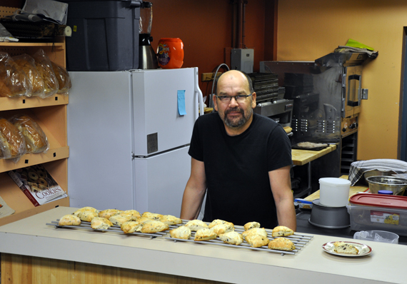 Robert Watt, pictured here at his Kuujjuaq bakery, was elected as the new vice-president to the KSB's council of commissioners last month. (FILE PHOTO) 
