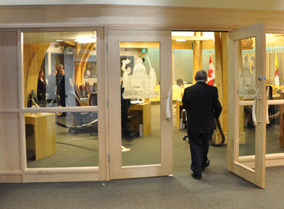 After meeting behind closed doors all week, the Nunavut legislative assembly's standing committee on legislation says it recommends that the Nunavut government not proceed with Bill 37 and that it should be allowed to die on the order paper. (PHOTO BY SARAH ROGERS) 