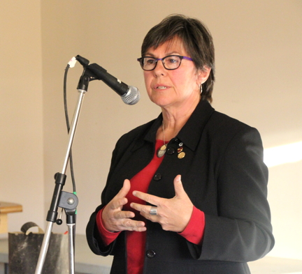 Senator Kim Pate says, during her second visit to the North, more emphasis needs to be put on preventative measures than new jails. (PHOTOS BY BETH BROWN)