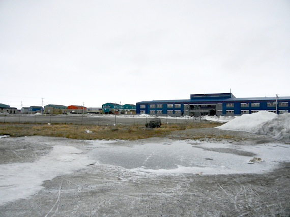 On June 16 at 3 p.m., community members in Puvirnituq will meet here for a prayer, a walk and a moment of silence. The same event is happening in other communities along the Hudson coast. (PHOTO BY JANE GEORGE) 