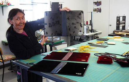 Nunavik Creations designed and produced traditional Inuit clothing and accessories, much of it made with sealskin and fur. (PHOTO COURTESY OF NUNAVIK CREATIONS) 