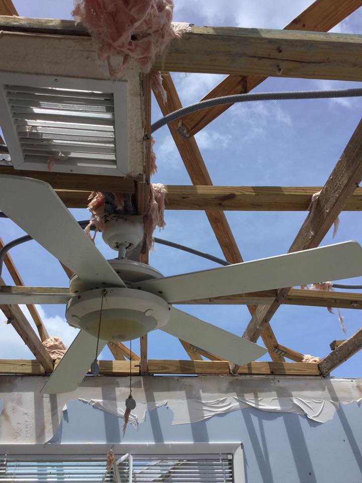 The power of Hurricane Irma—the home of Cheryl and Leonard Forbes, longtime residents of Nunavut, lost its roof and suffered extensive damage Sept. 8. The Forbes retired to Leonard's Caribbean home on the Turks and Caicos after they retired. (PHOTO/YOUCARING.COM)