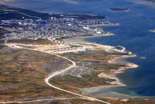 An aerial view of Puvirnituq where Minnie worked as a nurse for 13 years. (FILE PHOTO)