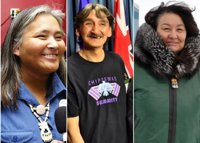 A few of the star candidates running in the Oct. 30 Nunavut election: from left, former Iqaluit mayor Elisapee Sheutiapik in Iqaluit-Sinaa; former Clyde River mayor and environmental activist Jerry Natanine and former NTI president Cathy Towtongie. (FILE PHOTOS) 