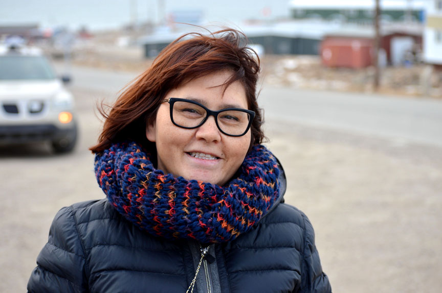 First-time candidate Cindy Rennie said the Iqaluit-Sinaa constituency was not well-represented in the last legislative assembly and is using her candidacy to draw attention to poor housing conditions. (PHOTO BY STEVE DUCHARME)