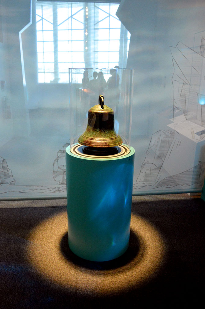 The ship's bell from the HMS Erebus. (PHOTO BY STEVE DUCHARME)