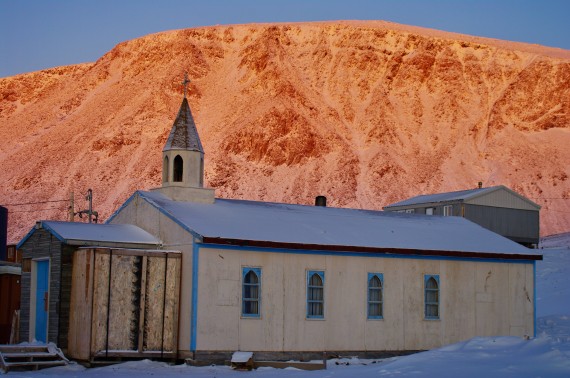This photo of St. Peter's Anglican Church, the only church in Grise Fiord, was taken in 2011. The church, while still standing, was ruined beyond repair in an accidental fire on Feb. 27. (PHOTO BY FRANK REARDON)
