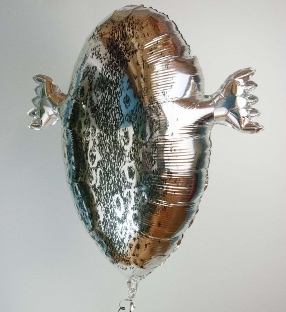 Couzyn van Heuvelen, an Iqaluit-born sculptor and artist, is in the running for this year’s prestigious Sobey Art Award. This image shows one of his sealskin-patterned balloons, made to resemble traditional sealskin floats. The $100,000 prize is awarded each year to an up-and-coming visual artist under the age of 40. Van Heuvelen, an Inuk who has spent most his life in southern Ontario, is among 25 long-listed contenders. Five finalists will be announced on May 29, and the winner will be named on Nov. 14. (PHOTO COURTESY THE SOBEY ART AWARD)


