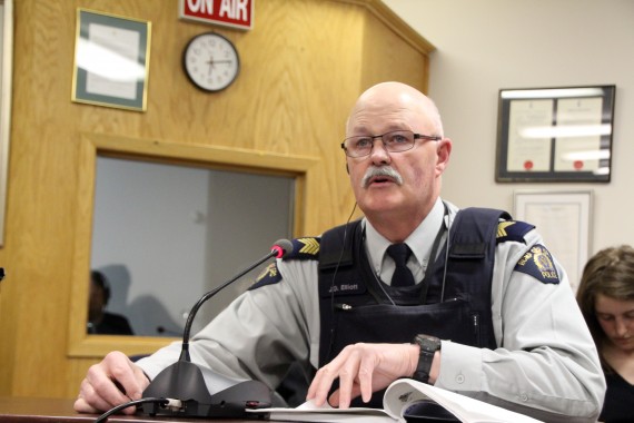 It’s time for a closer look at how Iqaluit’s beer and wine store could be impacting crime in the municipality, St-Sgt. Garfield Elliott told Iqaluit city councillors April 24. (PHOTO BY BETH BROWN)
