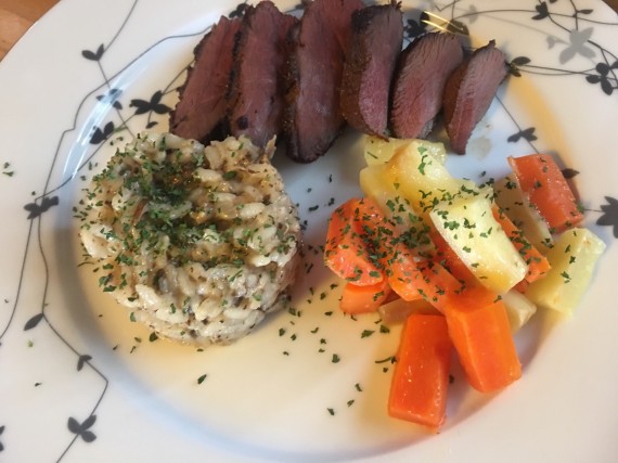 Supper is on the table, thanks to Iqaluit chef Sheila Lumsden, and the main course is roast Canada goose. Join us later on Nunatsiaq.com for some springtime meal inspiration.  