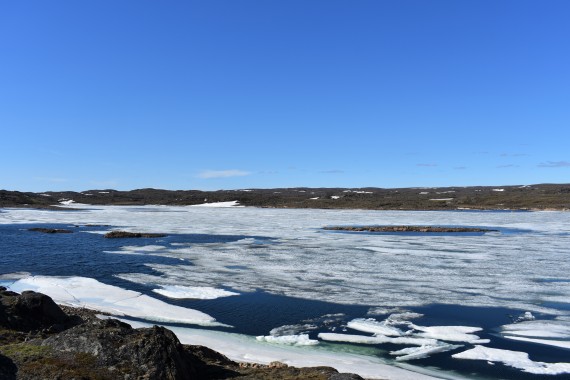 Lake Geraldine, seen here, supplies Iqaluit’s water. This week about half of the city will see water disruptions, followed by two-day boil-water advisories. (FILE PHOTO)