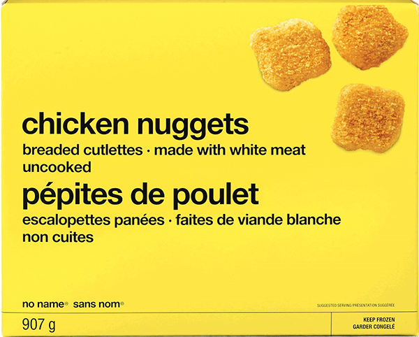 This is just one of the frozen-chicken brands that were recalled earlier this year. “Most frozen breaded chicken products available for sale in grocery stores in Canada contain raw chicken that can cause salmonella illness and therefore pose an increased health risk to Canadians who handle, prepare or consume them,” the Council of Chief Medical Officers of Health said in a statement last week. (FOOD INSPECTION AGENCY OF CANADA)
