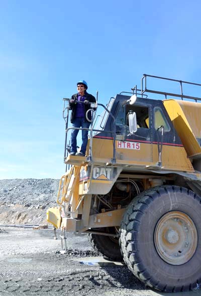 Blandina Kashla, a haul truck driver from Baker Lake, works at Agnico Eagle's Meadowbank gold mine on June 23, 2014. At that time, most of Meadowbank’s haul truck operators were Inuit, numbering about 75 people. Nearly one-third of them or, or 22, that year were women. (FILE PHOTO)