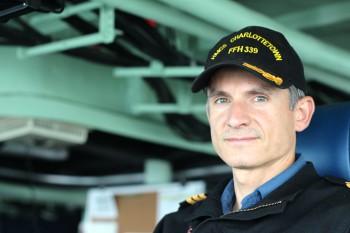 Naval Commander Nathan Decicco calls the Arctic a “notoriously difficult” environment to sail in. (PHOTO BY BETH BROWN)
