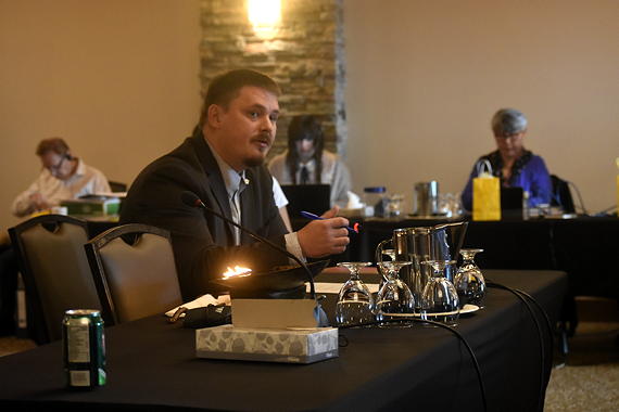 Thanks to a windfall in mining royalties, the Qikiqtani Inuit Association saw a big increase in revenues this past year. “As the amounts grow, so does the spending,” QIA's president, P.J. Akeeagok, told the organization's annual meeting. (PHOTO BY COURTNEY EDGAR)