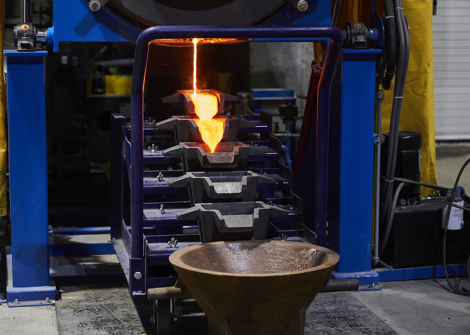 Agnico Eagle employees gathered to celebrate the first pour of gold from the company’s Meliadine mine on Feb. 21. The mine, located near Rankin Inlet, is expected to begin production this spring and to operate for 15 years. (Photo courtesy of Agnico Eagle)