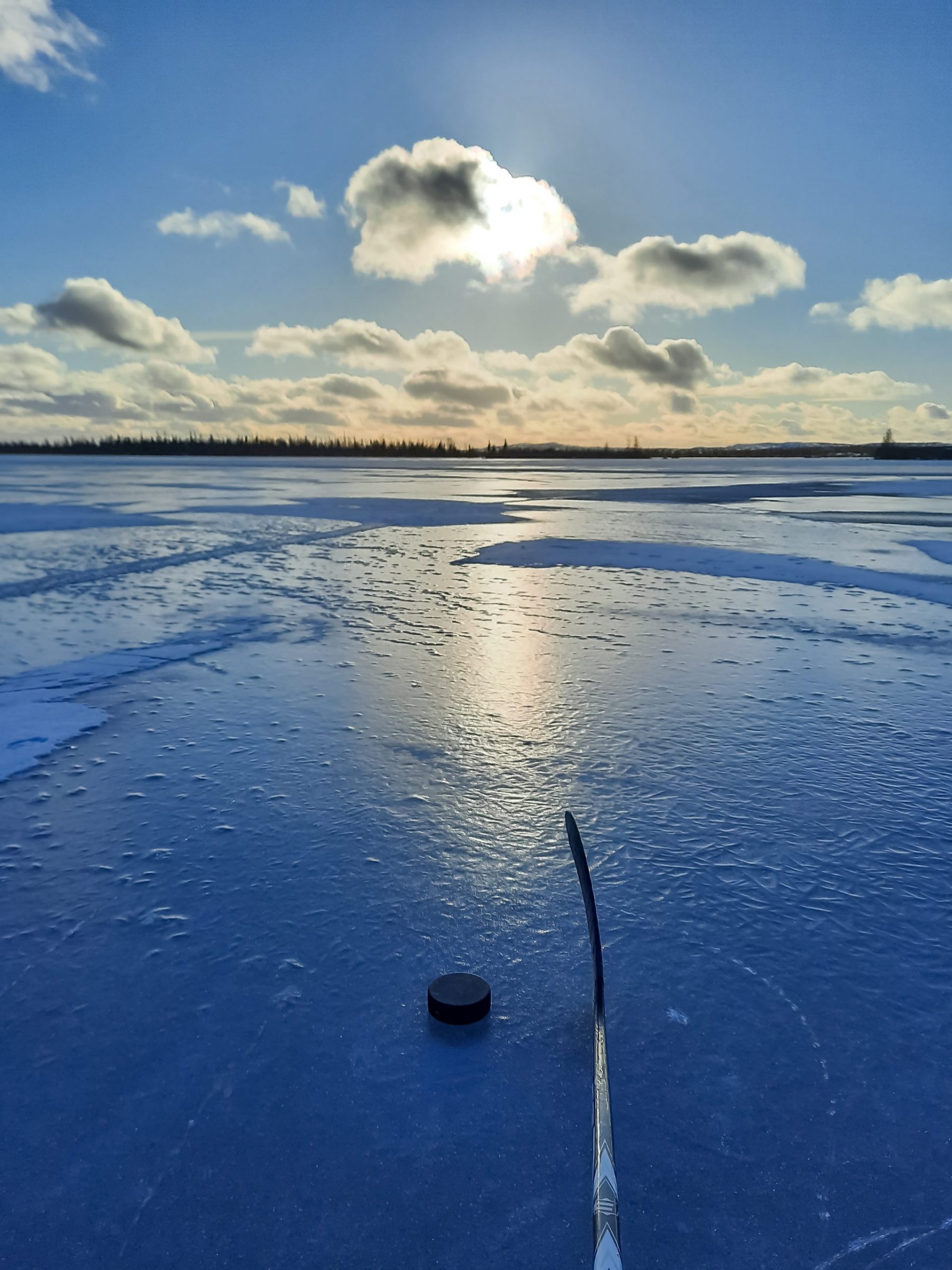 Maxence Chavanne took this photo on Stewart Lake near Kuujjuaq on Oct. 31. “The hockey season has started,” he writes. (Photo by Maxence Chavanne)