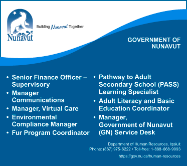 Government of Nunavut Employment Opportunities