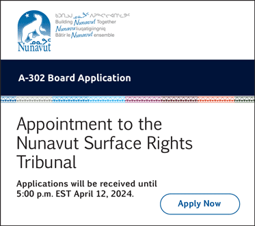 GN appointment to the Nunavut Surface Rights Tribunal