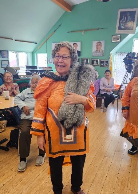 Elders show off their skills in garbage bag parka competition