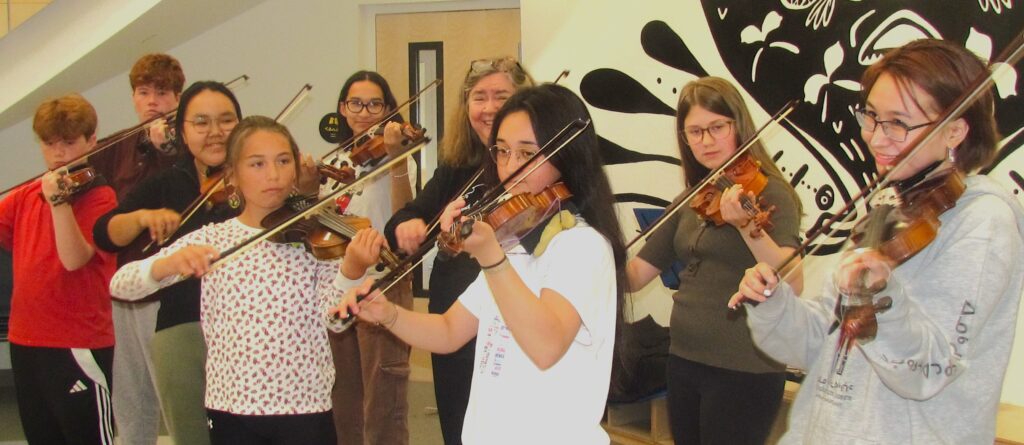 The fiddlers went to Whitehorse