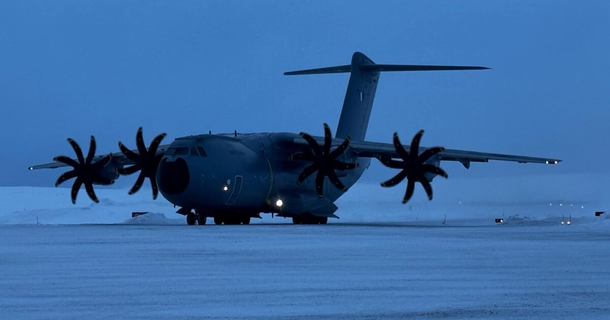 French military airplane touches down at northern airports