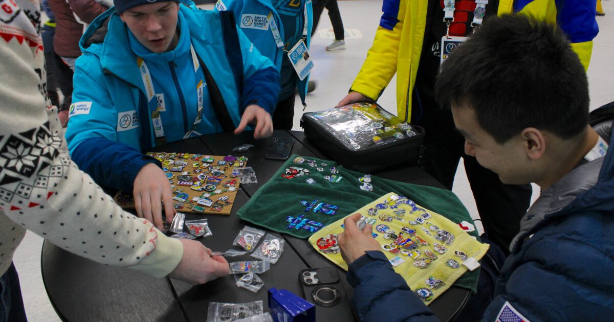 Who’s got pins? Who wants pins? Plenty of haggling at Arctic Winter Games
